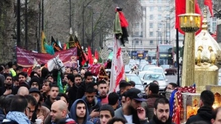 Londra'da Hüseyni (S) Erbain yürüyüşü 