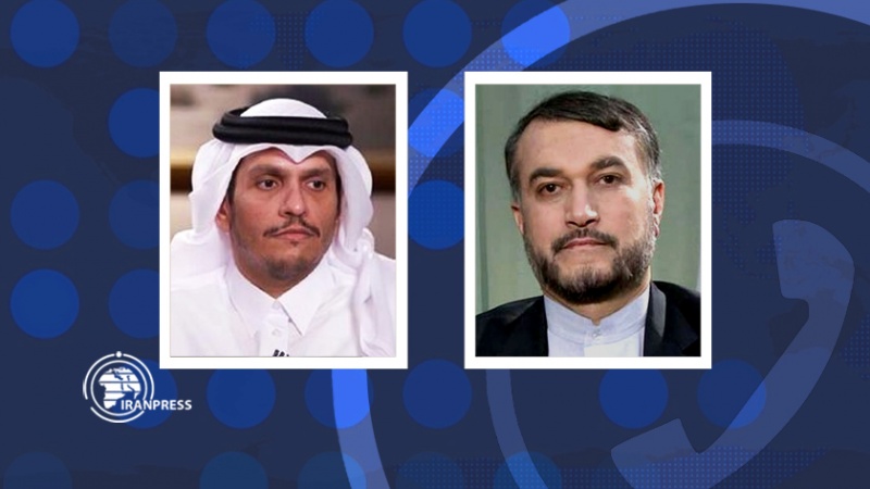 Menlu Qatar, Mohammed bin Abdulrahman Al Thani dan Menlu Iran, Hossein Amir-Abdollahian