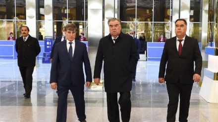 دیدار  رئیس جمهور جمهوری تاجیکستان با مقامات دولت ترکمنستان