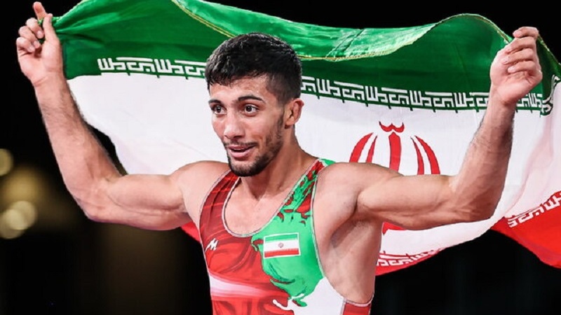 قهرمان المپیک ایران هم در رقابت های کشتی فرنگی جهان طلا گرفت