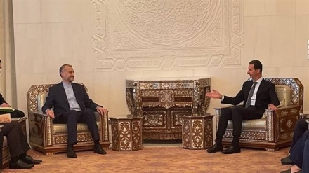 イラン外相が、シリア大統領と会談