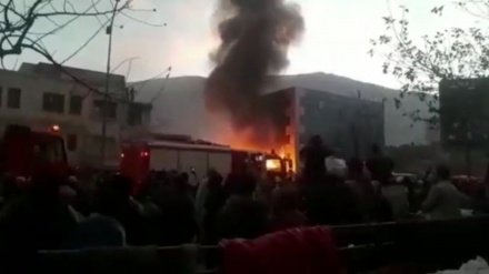 آتش سوزی در بازار مندوی کابل