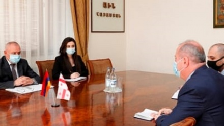 Արտակարգ իրավիճակների նախարարը հանդիպել է Վրաստանի դեսպանության գործերի ժամանակավոր հավատարմատարի հետ