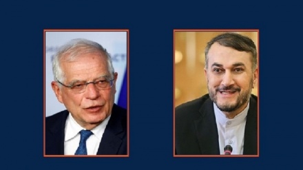 گفت و گوی تلفنی امیرعبداللهیان با مسئول سیاست خارجی اتحادیه اروپا