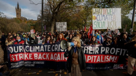 Protesta kundër krizës ambientale në Glasgou të Skocisë