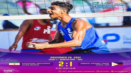 伊朗国家沙滩排球队晋级决赛