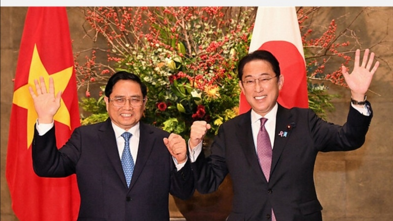 岸田首相とベトナムのファム・ミン・チン首相