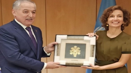 ملاقات وزیر امورخارجه تاجیکستان بامدیرکل یونسکو 