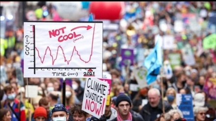 Glasgow'daki çevre krizine karşı en büyük gösteri