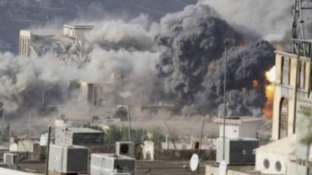 沙特侵略者联盟袭击也门各地