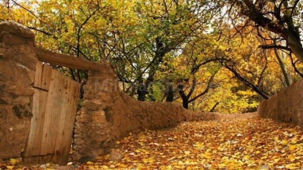 テヘラン東方セムナーン州シャフミールザードの秋の美景