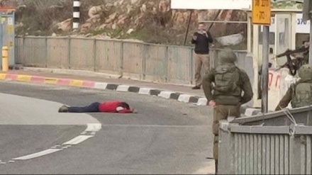 इस्राईली सैनिकों ने एक फ़िलिस्तीनी युवक को शहीद कर दिया