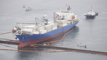 福岡・博多港で、貨物船の撤去作業が終了