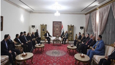 伊拉克总统接见伊朗道路和城市发展部长