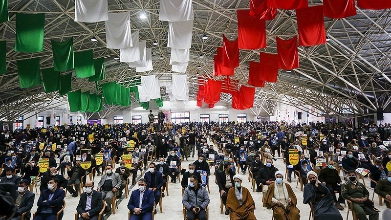 Peringatan 9 Dey di Isfahan, Iran, Kamis (30/12/2021).