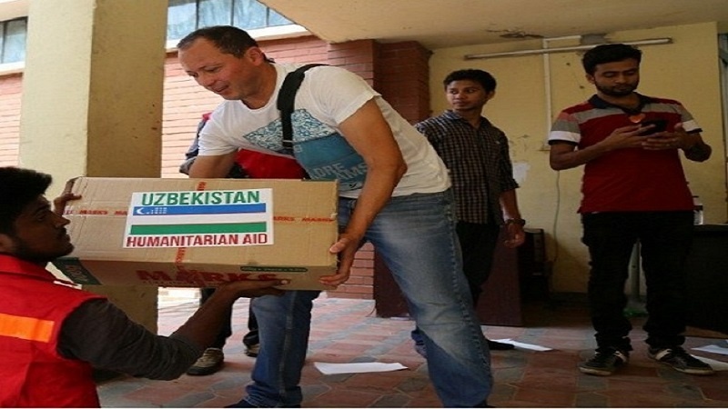 ازبکستان برای افغانستان کمک‌های غذایی فرستاد