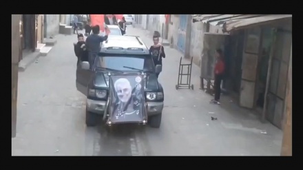 Gaza, sfilata combattenti palestinesi con i ritratti del martire Soleimani + VIDEO