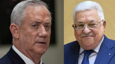 马哈茂德·阿巴斯会见犹太复国主义政权战争部长