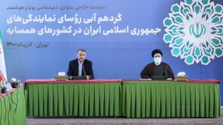  تاکید رئیس جمهوری ایران بر راهبرد ارتباط با همسایگان