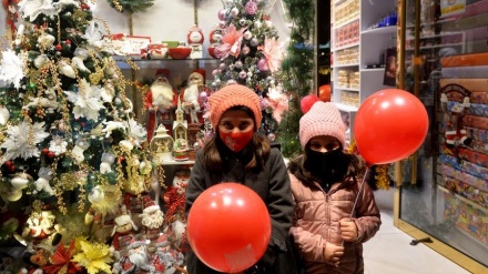 テヘランのクリスマスの雰囲気