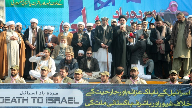 برپایی تظاهرات«مرگ بر اسرائیل»در لاهور پاکستان