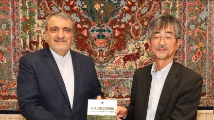 駐日イラン大使が、日本の有名なイラン学者・山内和也教授と会談