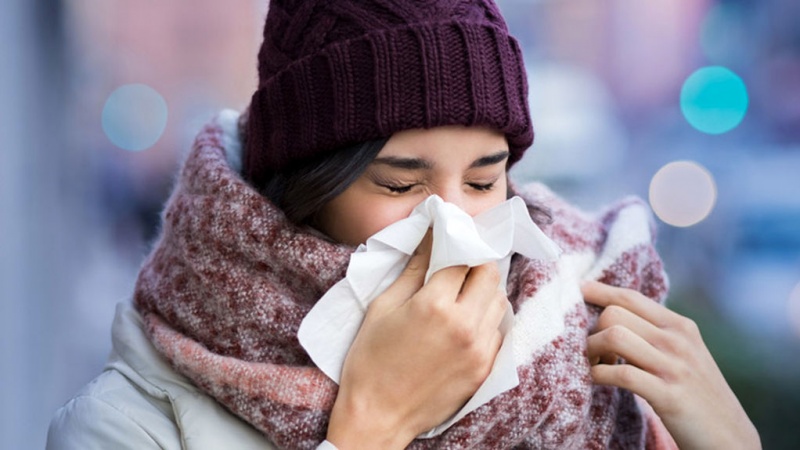 風邪をひくこと