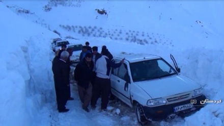 Jalan Sarvabad, Kurdistan Tertutup Salju Tebal