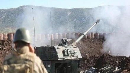 Tırkiyə de artileriya bə Əlhəsəkə ətrof hucumış bardə.