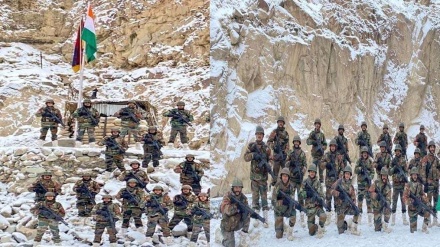 भारतीय सेना ने गलवान घाटी में फ़हराया तिरंगा   