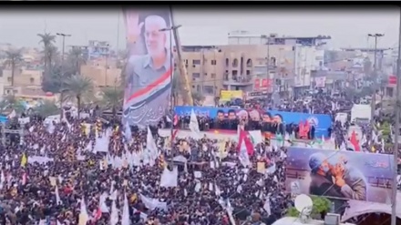 çydam toplumynyň serkerdeleriniň şehitlige ýeten gününiň ikinji ýyllygyna Yrak halky millionlarça bolup gatnaşdylar