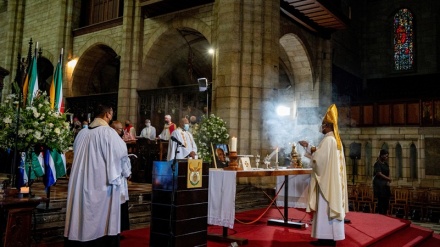 South Africa holds modest state funeral for 'spiritual father' Tutu