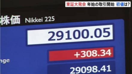 東証で大発会、年明け初の取引