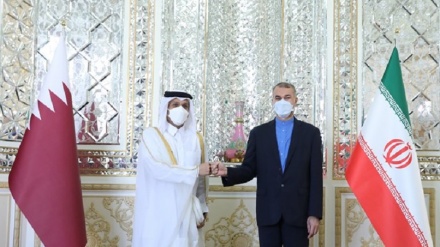 イランとカタールの外相らが、テヘランで会談