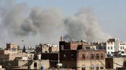 沙特联军战斗机轰炸也门不同城市