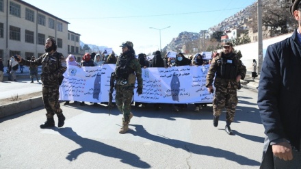 تظاهرات زنان افغان در حمایت از حجاب اسلامی