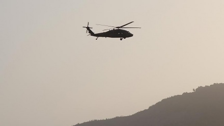 犹太复国主义政权军用直升机在海法附近坠毁