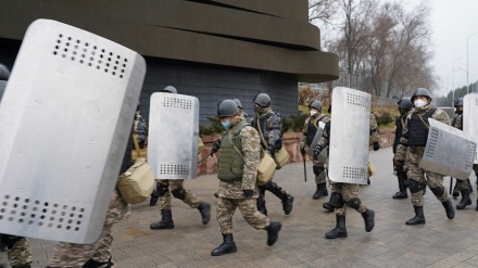 درگیری بین معترضان و نیروهای امنیتی قزاقستان 