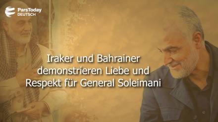 Iraker und Bahrainer demonstrieren Liebe und Respekt für General Soleimani