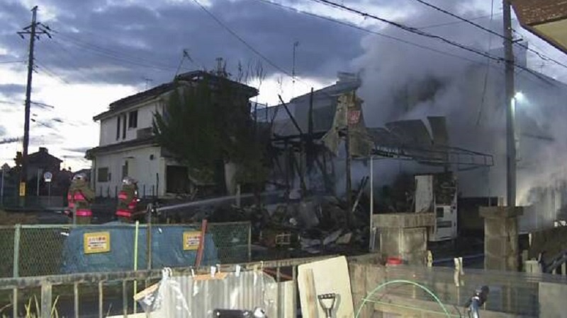 埼玉県ふじみ野市での住宅全焼