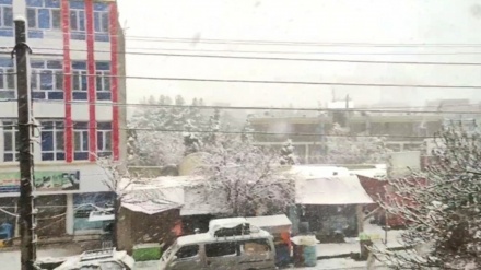 بارش برف شدید در قلعه‌نو بادغیس افغانستان