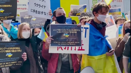 東京・渋谷駅前で反戦デモ実施