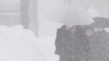 北日本沿岸で低気圧の影響により暴風雪、交通機関など大混乱