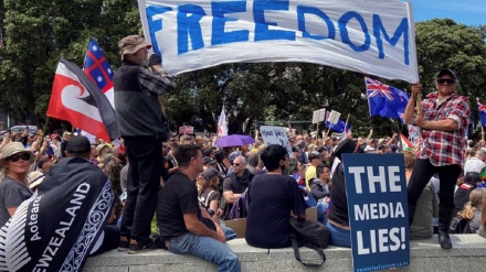 Новозеландцы протестуют против коронавирусных ограничений