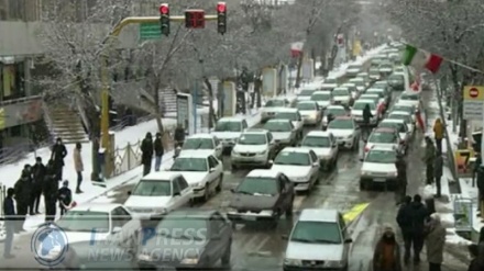 Ardebili celebrate the 43rd victory of the 1979 Revolution