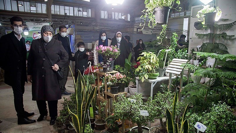 Pameran Bunga dan Tanaman di Kermanshah, Iran.