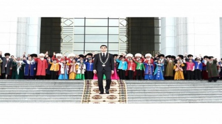 Türkmenistanyň Prezidentiniň wezipä girişmegi mynasybetli dabara