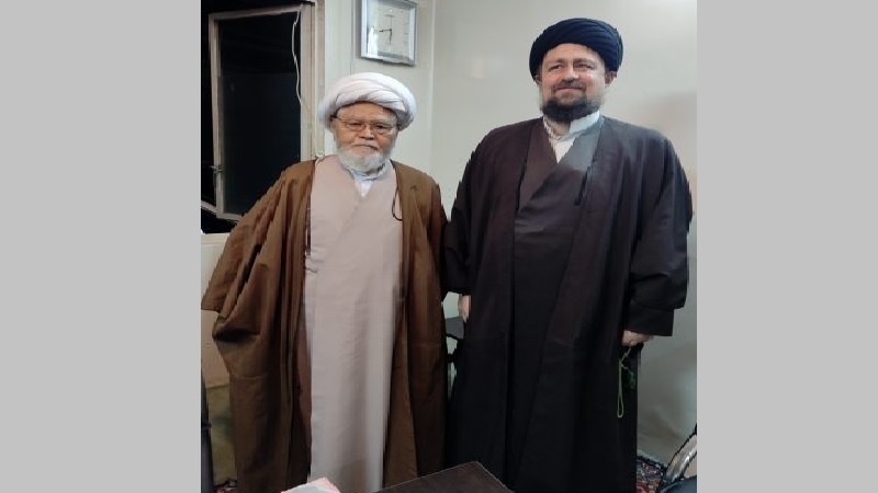 دیدار رئیس شورای علمای شیعه افغانستان با سید حسن خمینی در قم