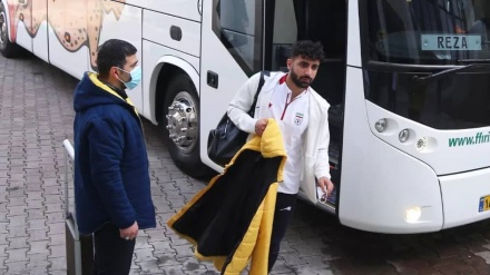 تیم ملی فوتبال وارد مشهد شد