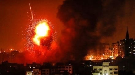 حمله جنگنده ها و توپخانه‌ رژیم صهیونیستی به باریکه غزه